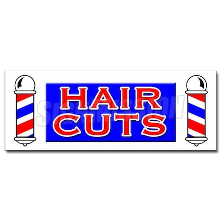 Signmission HAIR CUTS DECAL sticker men women girls boys stylist dresser walk ins, D-12 Hair Cuts D-12 Hair Cuts